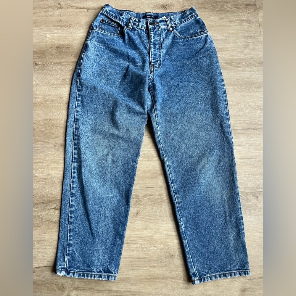 Bill Blass 90s Vintage Jeans Denim Petite Easy Fit High Waist Mom Size 8P